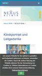 Mobile Screenshot of nexusklinik.de